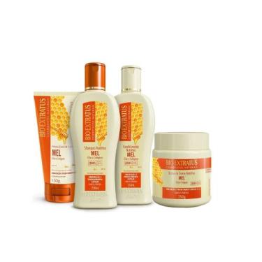 Imagem de Kit bio extratus mel shampoo, cond, masc e finalizador 250ml