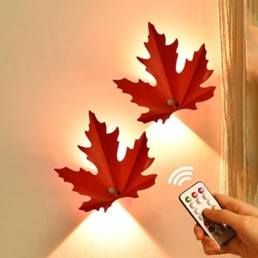 Imagem de Arandela de parede LED interna com interruptor, 3 temperaturas de cor, design moderno e criativo com chifres, 16W, ideal para cabeceira, quarto e sala de estar, cor preta.