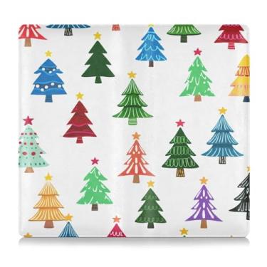 Imagem de Burbuja Suporte de registro e seguro de carro, caixa de luvas de couro para veículo de árvore de Natal, organizador de documentos, carteira e acessórios