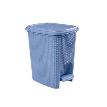 Imagem de Lixeira De Bebê Infantil Trama Plasútil 7 Litros, Azul