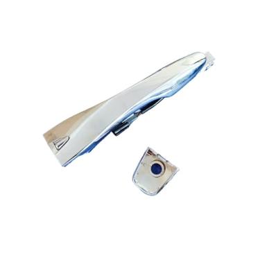 Imagem de Maçaneta externa cromada compatível com Nissan Altima, Teana e Pathfinder (2013-2018) com botões e cabos de sensor.(Left)