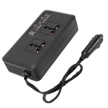 Imagem de FTVOGUE Inversor de Carro 12V a 220V 200W Conversor de Energia Com 4 Portas USB 2 Tomadas CA PD QC Carregamento Rápido Display de Tensão Em Tempo Real para Viagens Rodoviárias,