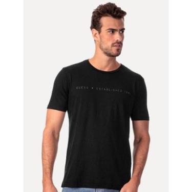 Imagem de Camiseta Guess Masculina Est. 1981 Preta-Masculino