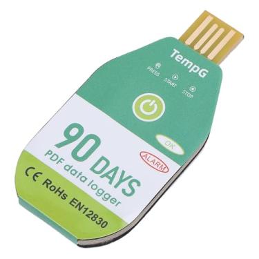 Imagem de Pissente Registrador de Dados de Temperatura USB Monitor de Temperatura Termômetro Com Relatório PDF Resistente à água IP67 Capacidade de Dados 18000 para Contêineres Refrigerados de (90 dias)