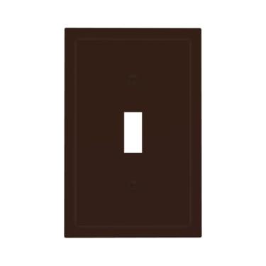 Imagem de Café marrom 1 interruptor de luz Cpver capas de tomada decorativa placa de parede de interruptor elétrico placa frontal