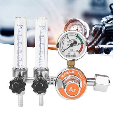 Imagem de Cryfokt Regulador de Pressão de Argônio, Tubo Duplo de Liga de Zinco para Equipamentos de Soldagem, 5/8 Polegadas, Compacto e Durável para Profissionais