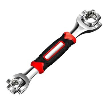Imagem de Chave de soquete multifuncional 8 em 1, ferramenta rotativa multifuncional de aço inoxidável profissional, chave rotativa de 360 graus, adequada para reparo de casa, bicicleta e carro.