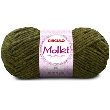 Imagem de Fio Mollet Círculo 100g 200m Lã Acrílica Tricô Crochê Artesanato Touca Cachecol Inverno Novelo (5899 - PANTANAL (FIBRA NEGRA))