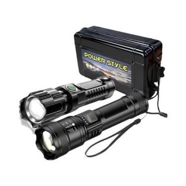 Imagem de Lanterna Tática LED De Alta Potência 2000LM Recarregável Por USB Para 