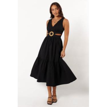 Imagem de Petal & Pup Vestido feminino Carmella-midi-preto, Preto, G