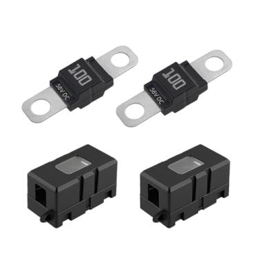 Imagem de Sandfren Kit de suporte de fusível AMI/Midi para carro de 100 amperes, fusível aparafusado de alta corrente com tampa, acessórios de substituição automotiva, universal para ônibus, caminhões, veículos