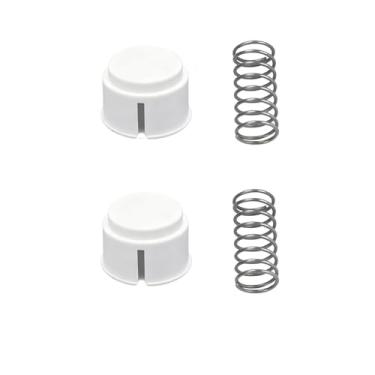 Imagem de ORTREE Botão e mola de substituição para refrigeradores Igloo Playmate, branco, pacote com 2 (2)