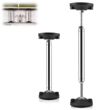 Imagem de QruiLanTu 2 peças de suportes telescópicos para pia subterrânea, aço inoxidável, resistente, suporte ajustável, armário de banheiro e cozinha, instalação e construção de pia de sofá (31 a 48 cm)