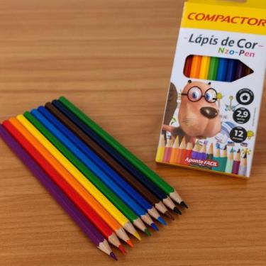 Imagem de Lápis de Cor Compactor Neo-Pen 12 Cores  Hexagonal, Ponta 2.9mm - comp