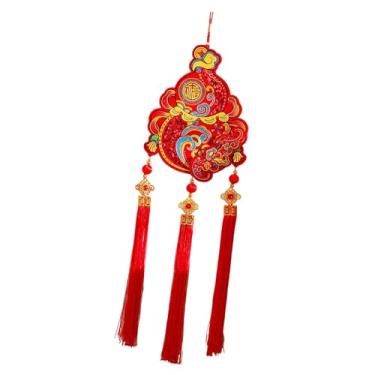 Imagem de Esquirla Decoração de Natal Chinês para Pendurar, Pingente Criativo para o Ano Lunar Chinês de 2026, Ano do Cavalo, para Porta de Casa e Sala de Estar, 26.5 X 93 Cm