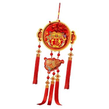 Imagem de oshhni Decoração de Ano Chinês 2026 com Cavalo - Pingente Tradicional da Sorte para Portas de Lojas e Inaugurações de Casas em Festas, Style G