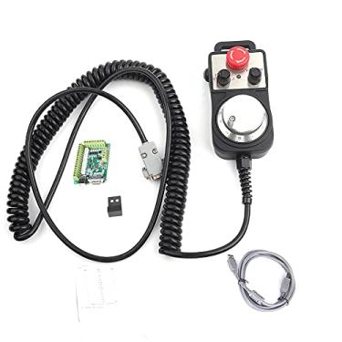 Imagem de Placa de controle de movimento CNC Placa de interface USB de 5 eixos com volante para máquinas-ferramentas CNC Máquinas de impressão Controlador de movimento verde de 5 eixos com