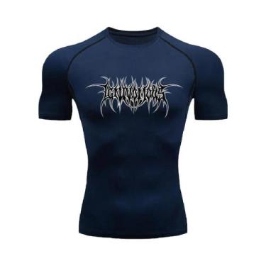 Imagem de Camiseta De Compressão Masculina De Secagem Rápida, Manga Curta, Para 