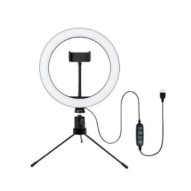 Imagem de Ring Light 10 Polegadas 26 cm Anel De Led Iluminador Com Tripé