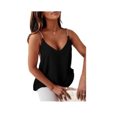 Imagem de Camisetas Cropped De Verão Para Meninas Adolescentes Com Decote Em V, 