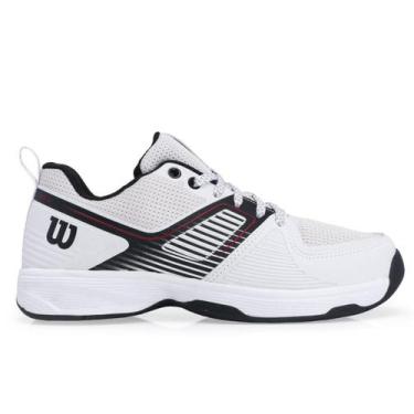 Imagem de Tênis Wilson Ace 3.0 All Court Branco Preto e Vermelho, 45