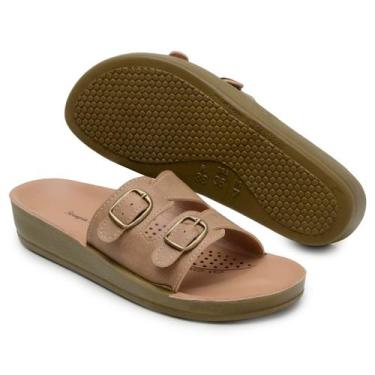 Imagem de Chinelo Ortopedico Feminino Anatomico Terapia Dos Pés Para Dores Nos P