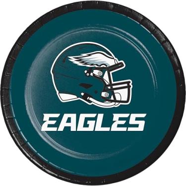 Imagem de Trendware Pratos de sobremesa Philadelphia Eagles, 48 unidades