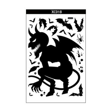 Imagem de Sticker de Janela Halloween Assustador Vidro Decal Lateral Adesivos para Fantasia Adesivo Presente Decoração