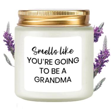 Imagem de LAMIVEENLA New Grandma Gifts Vela perfumada pela primeira vez – Anúncio de gravidez para avó – Promovido à avó – Presentes reveladores de bebê para vovó vela de soja 113 g