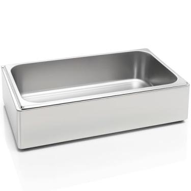 Imagem de Honeydak Caixa de gelo com bandeja removível para gelo, recipiente para vinho, cerveja, champanhe, balde de bebida para exibição de buffets, balcão de bar, refrigerador de bebida de festa (aço