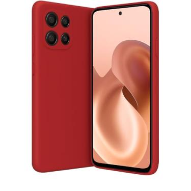 Imagem de Capa Capinha PREMIUM Para Motorola Moto G86 Silicone Aveludado [Proteção de Câmera] (MARSALA)