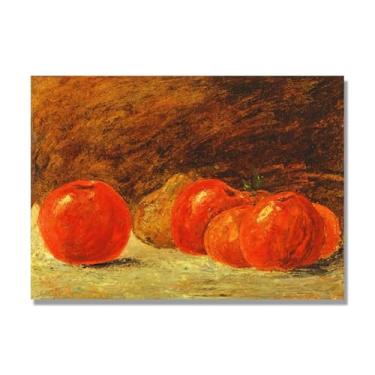 Imagem de NHLDZYH Vintage Fruta Ainda Natureza Tela Retro Frutas Motivo Estilo Country Decoração de Parede para Cozinha e Sala de Jantar. B35. 50 x 70 cm. Apenas Tela