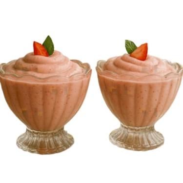 Imagem de Kit de 2 Taças de Vidro para Sobremesa – Ideal para Sorvete, Mousse, Gelatina, Geleia e Mesa Posta Elegante (04 PEÇAS)