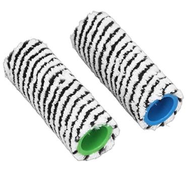 Imagem de Aoresac Rolo de Escova de Substituição de Microfibra para FC3 FC3D FC5 FC5D FC7, Lavável, Adequado para Todos Os Pisos Duros, Rolo de Escova para (Preto)
