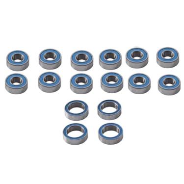 Imagem de Peças de carro RC compatíveis com Tamiya para TT02B 1/10 RC carro atualização acessórios 16 peças kit de rolamento selado substituição