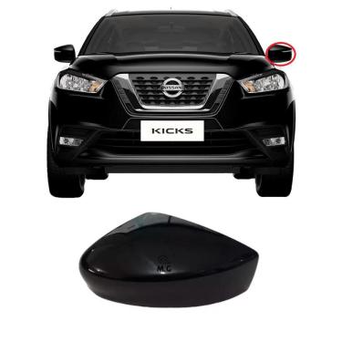 Imagem de Capa Retrovisor Direito Nissan Kicks 17 A 22 Preto S/ Furo