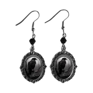 Imagem de Brincos Góticos De Gota De Sangue Vampiro Para Mulheres, Acessórios Pu