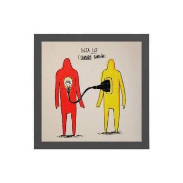 Imagem de Quadro Seja Luz E Tomada Também 20X20Cm