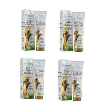 Imagem de Kit 4 Sebo Carneiro Óleo De Argan Pés/Mãos 150G Bio Instinto