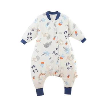 Imagem de Saco De Dormir Infantil Unissex Com Pernas Separadas E Mangas Removíve