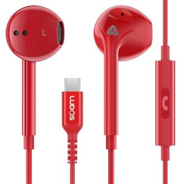 Imagem de Ludos Fones de ouvido ZENITH USB C para iPhone 17 16 15 Pro Max Plus Air iPad Pro Air, 2 anos de garantia, fones de ouvido USB-C para Samsung Galaxy S24 S23 Ultra S22 S21 S20 A55 A54 A53, fones de