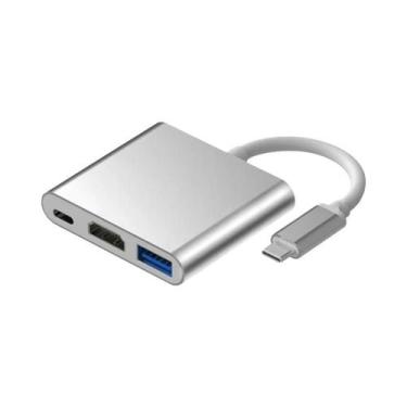 Imagem de Hub USB-C 4K HDMI VGA Com Carregamento PD E USB 3.0 Para MacBook, iPad