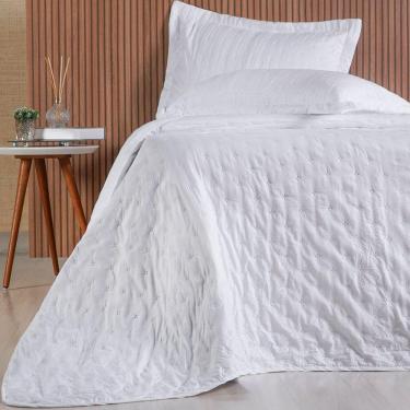 Imagem de Kit Colcha King Sensatti 3d Embossed 260x280cm Branco