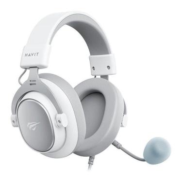 Imagem de Headset Gamer Havit H2015SE, 3.5mm, Drivers 53mm, Branco - Branco - Unissex - Único-Unissex
