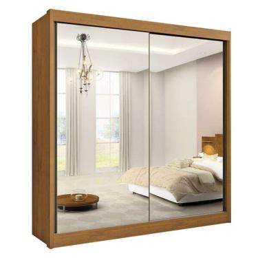 Imagem de Guarda Roupa Casal Espelhado 2 Portas 6 Gavetas - Las Vegas-cinamomo - Móveis D'doro