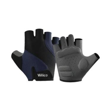 Imagem de Luvas De Ciclismo Masculinas De Verão Respiráveis, Antiderrapantes E C