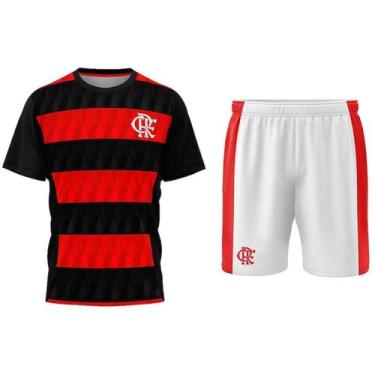 Imagem de Kit Mini Craque Toy Flamengo Infantil - Vermelho e Preto - Braziline, 