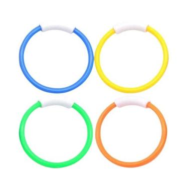 Imagem de Conjunto De 2 Anéis De Mergulho Para Piscina Adulto E Infantil Com Abe