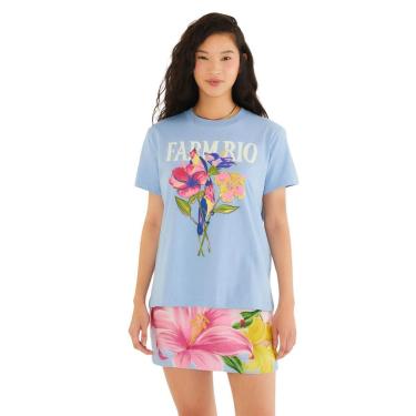 Imagem de Tshirt Fit Farm Rio Flores Passarinhos-Feminino