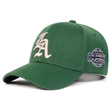 Imagem de Boné De Beisebol Unissex Ajustável Com Letras Bordadas, Casual Para Pr
